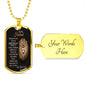 TO MY HUSBAND-Military Chain-DOG TAG
