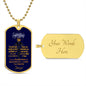 To My Nurse- Congratulations Well Done-Dog Tag Necklace