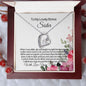 To My Lovely Bonus Sister-Your Love For Me- Forever Love Necklace ๐