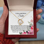 To My Lovely Bonus Sister-Your Love For Me- Forever Love Necklace ๐