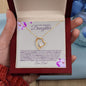 TO MY AMAZING DAUGHTER-LOVE DAD-LOVEKNOT NECKLEAC💕