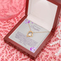 To My Amazing Daughter-Shine-Forever Love Necklace
