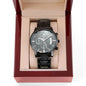 TO MY SON - Black Chronograph Watch