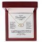 To My Granddaughter-Beautiful-Everlasting Love Necklace
