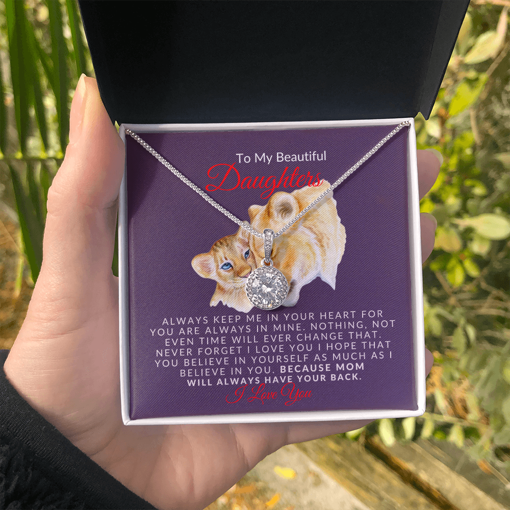 To My Beautiful Daughter- Sparkle- Eternal Hope Necklace