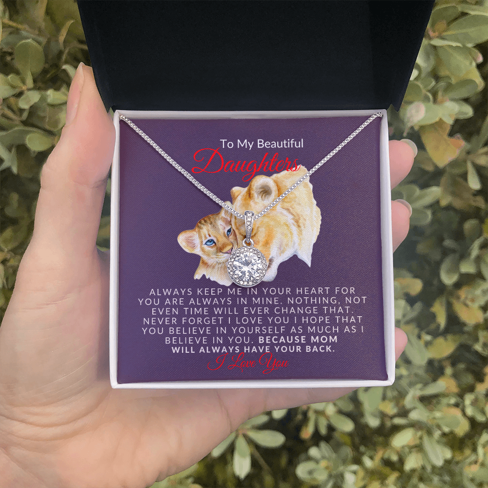 To My Beautiful Daughter- Sparkle- Eternal Hope Necklace