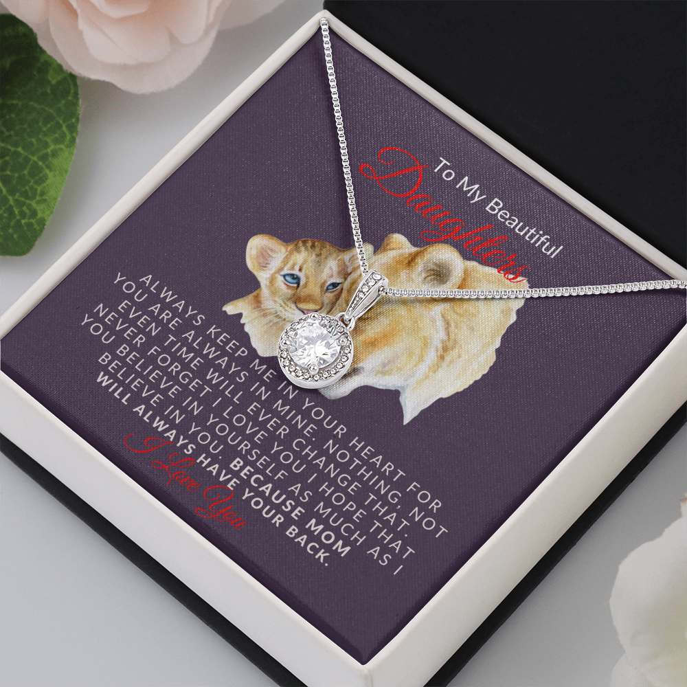 To My Beautiful Daughter- Sparkle- Eternal Hope Necklace