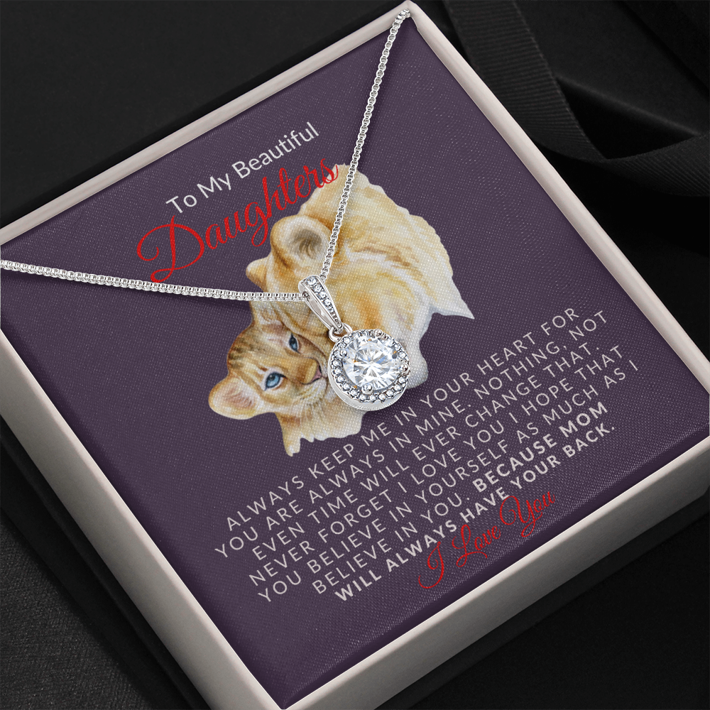 To My Beautiful Daughter- Sparkle- Eternal Hope Necklace