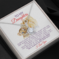 To My Beautiful Daughter-Elegant- Eternal Hope Necklace