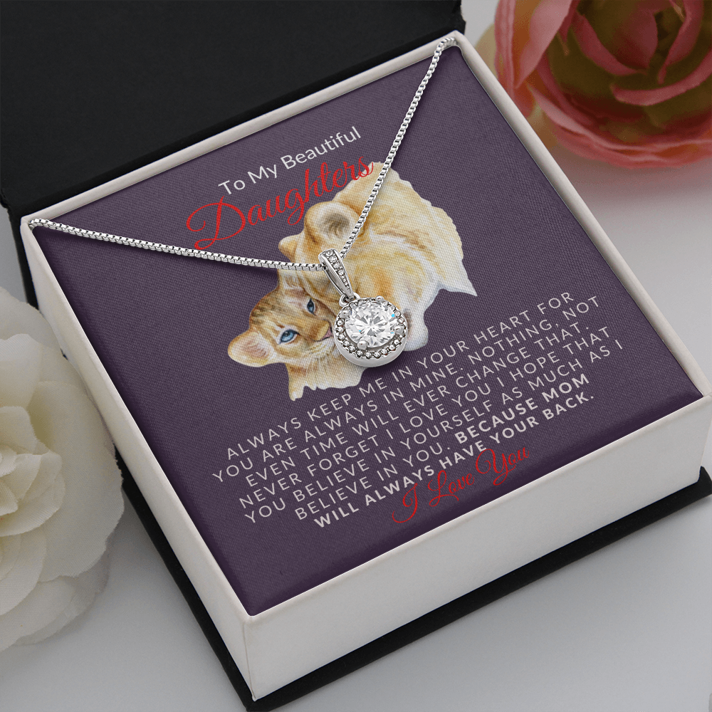 To My Beautiful Daughter- Sparkle- Eternal Hope Necklace