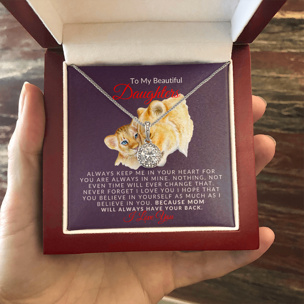 To My Beautiful Daughter- Sparkle- Eternal Hope Necklace