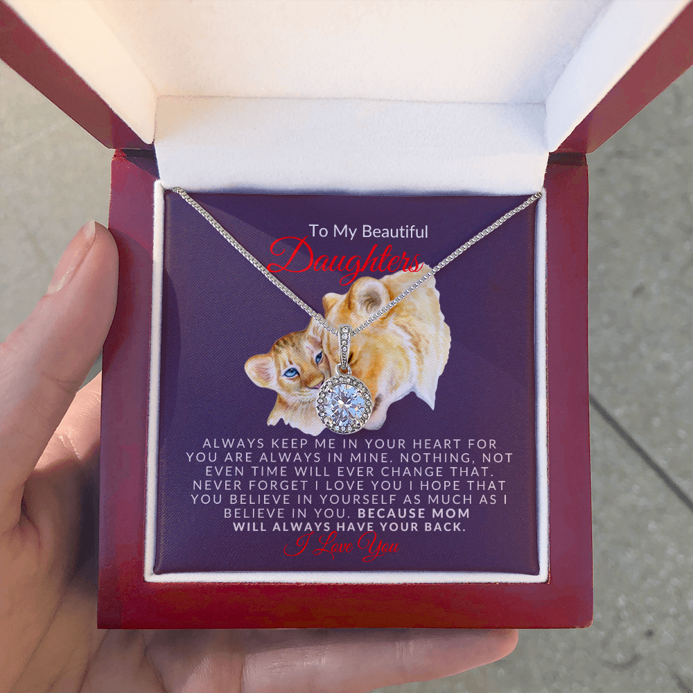 To My Beautiful Daughter- Sparkle- Eternal Hope Necklace