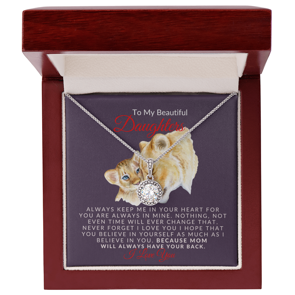 To My Beautiful Daughter- Sparkle- Eternal Hope Necklace