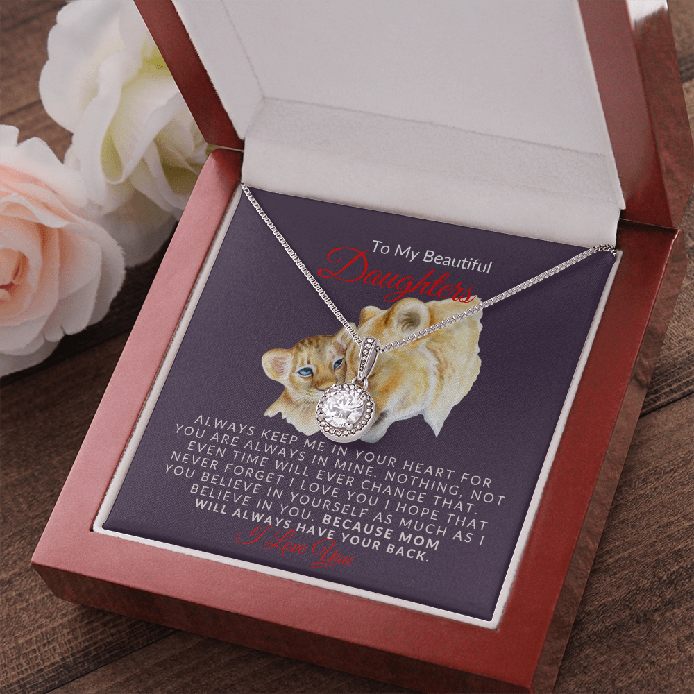 To My Beautiful Daughter- Sparkle- Eternal Hope Necklace