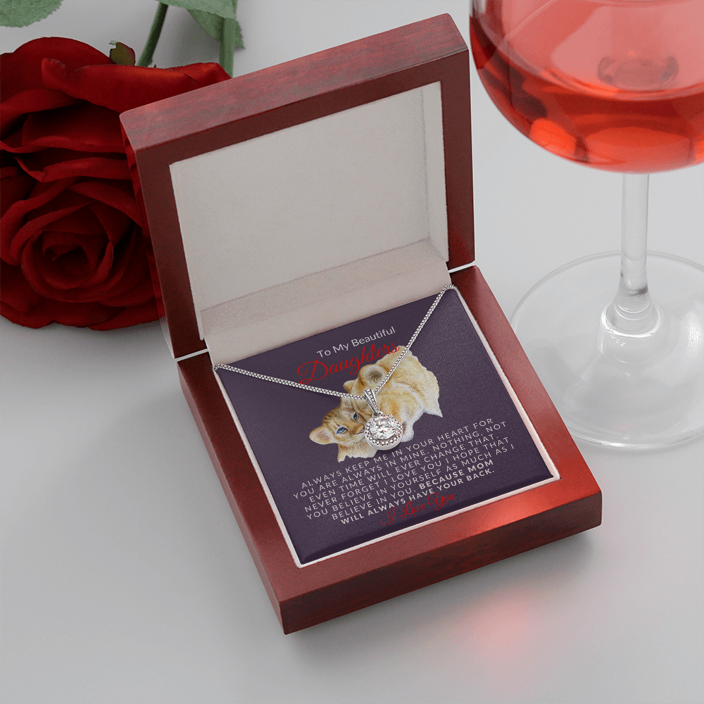 To My Beautiful Daughter- Sparkle- Eternal Hope Necklace