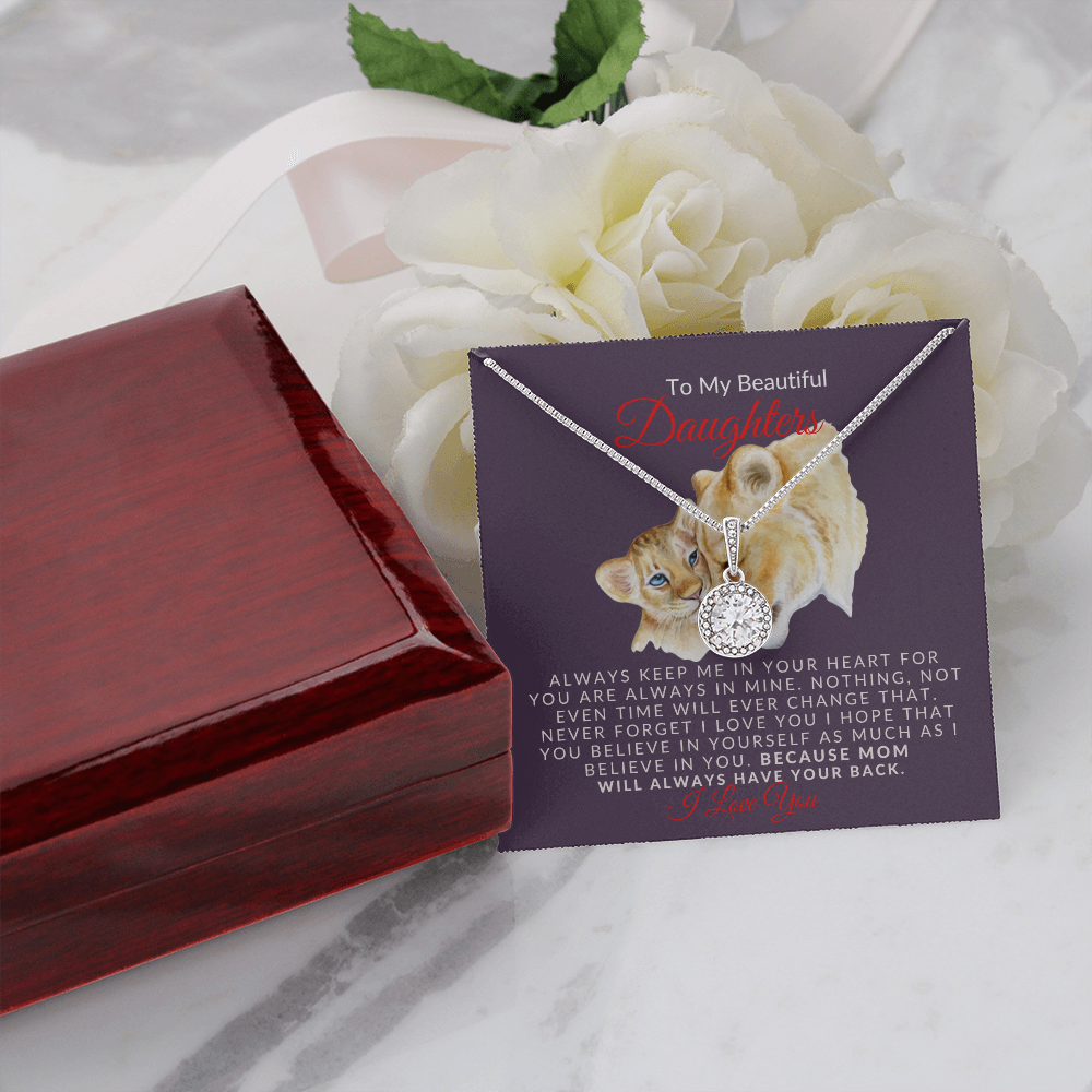 To My Beautiful Daughter- Sparkle- Eternal Hope Necklace