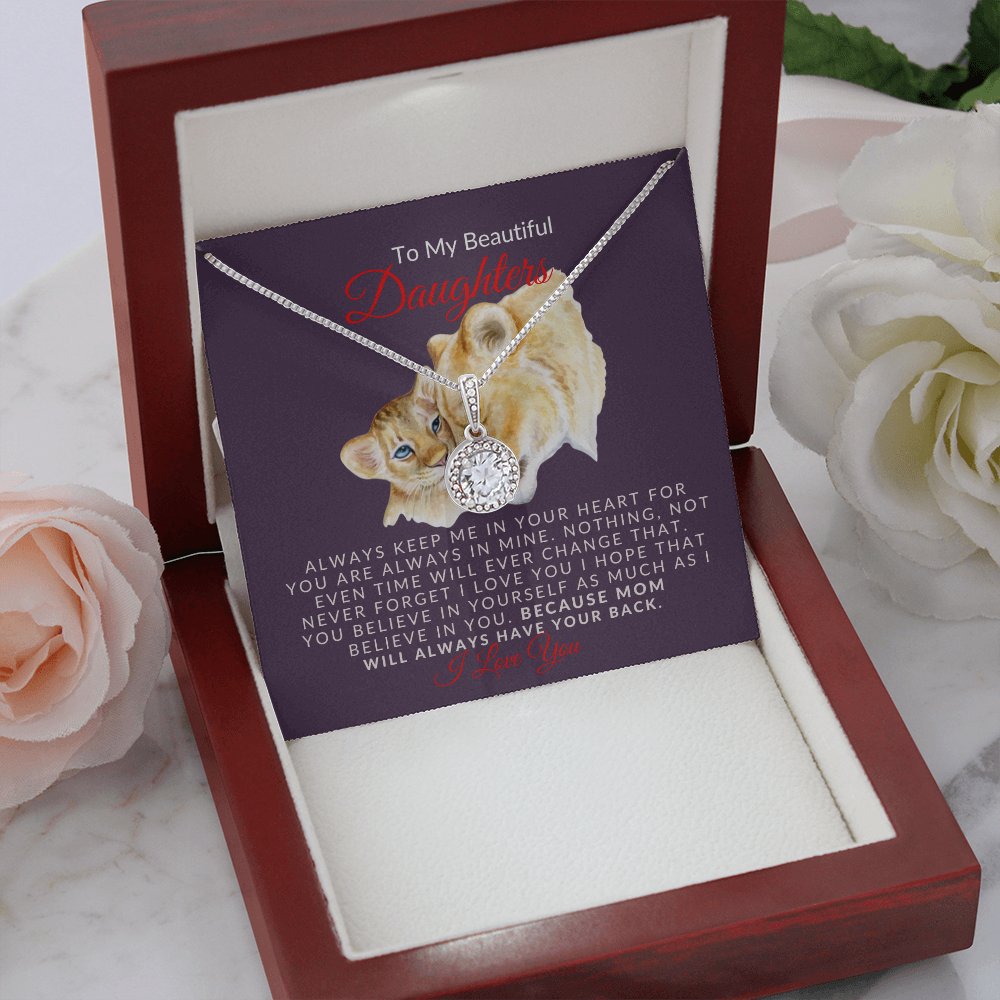 To My Beautiful Daughter- Sparkle- Eternal Hope Necklace
