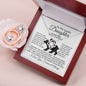 To My Lovely Daughter- Love Knot Earring & Necklace Set!