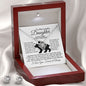 To My Lovely Daughter- Love Knot Earring & Necklace Set!
