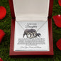 To My Lovely Daughter - Perfect Pair Necklace