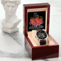 To My MEN- 2-Hearts- Men's Openwork Watch