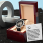 To My Dad - Love - Men's Openwork Watch