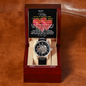 To My MEN- 2-Hearts- Men's Openwork Watch