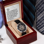 To My Dad - Love - Men's Openwork Watch