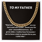 "TO MY FATHER AS I GROW OLDER."