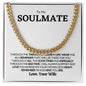 To My Soulmate I Love You- Cuban Link Chain❤️