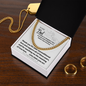 To My Dad - Thank You - Cuban Link Chain