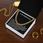 TO MY BONUS DAD CUBAN LINK CHAIN