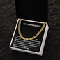 TO MY BONUS DAD CUBAN LINK CHAIN