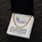 To My Dad - Thank You - Cuban Link Chain