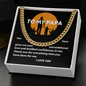 TO MY PAPA CUBAN LINK CHAIN