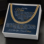 To My Man- Cuban Link Chain