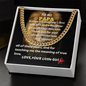To My PAPA - Teach - Cuban Link Chain
