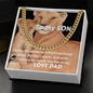 Cuban Link Chain: TO MY SON LOVE DAD