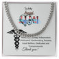 To My Amazing Nurse- Compassionate-Love Knot Necklaceš