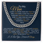 To My Man- Cuban Link Chain