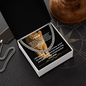 To My Son- Hug & Love-Cuban Link Chain