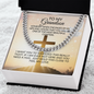 To My Grandson- BLESS-Cuban Link Chain Necklace