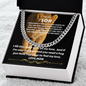 To My Son- Hug & Love-Cuban Link Chain
