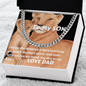 Cuban Link Chain: TO MY SON LOVE DAD