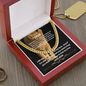 To My Son- Hug & Love-Cuban Link Chain