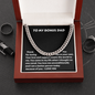 TO MY BONUS DAD CUBAN LINK CHAIN