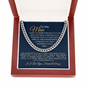To My Man- Cuban Link Chain