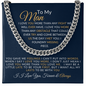 To My Man- Cuban Link Chain