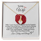 To My Wife-U Are A Shining Star- Alluring Beauty Necklace
