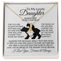 To My Lovely Daughter-Alluring Beauty Necklace